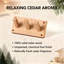 Porte-serviettes en bois Jingliving Saunas