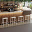 23.6" Saddle Stool, Kitchen Counter Stool With Footrest, Set Of 2-547465849