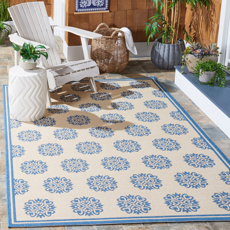 Tapis intérieur / extérieur Burnell Linden 100, Rectangle 5 pi 3 po x 7 pi 6 po