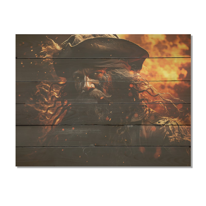 Vengeance «Pirates» - art sur bois de pin naturel, H 30 po x l 40 po