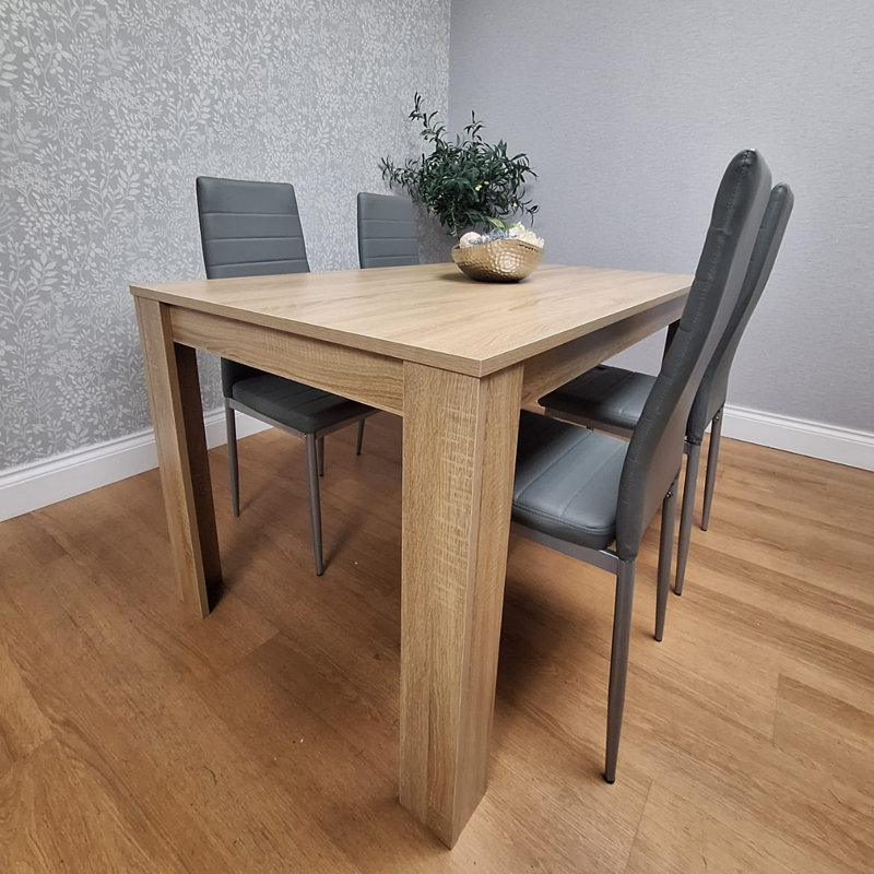 Riegan Dining Set, H75 x L140 x W80 cm 
