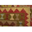 Tapis de zone en laine rouge/brune 3 pi 2 po x 3 pi 8 po one-of-kind-noué la main Lorain