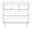 Lollar 90 cm W Chest of 3 Drawers
