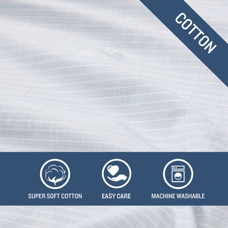 Tommy Bahama Printed Percale Cotton Sheet Set, Blue Ala Moana, King Sheet Set with 2 Pillowcases