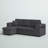 Senter Upholstered L-Shaped Sectional Reversible-790707136