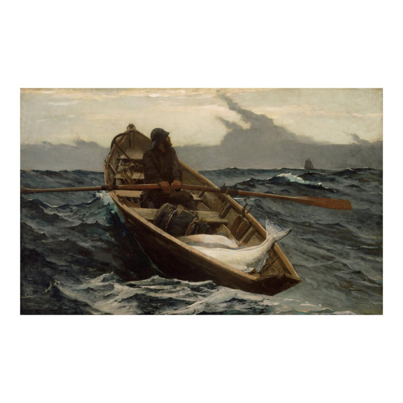 «The Fog Avertissement» par Winslow Homer - Estampe numérique, H 16 po x l 20 po