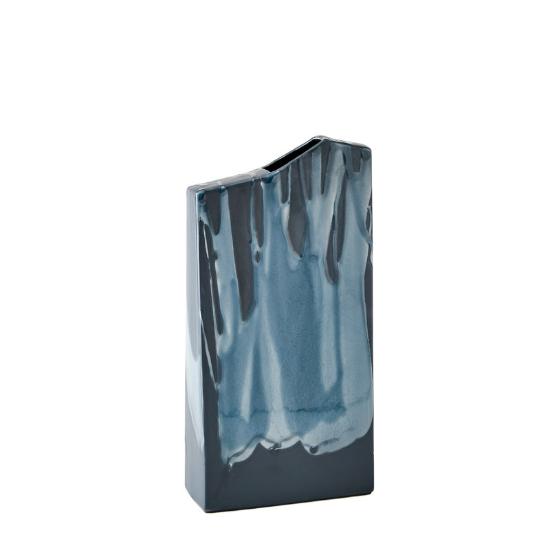Earthenware Table Vase, Overall Height- 15"