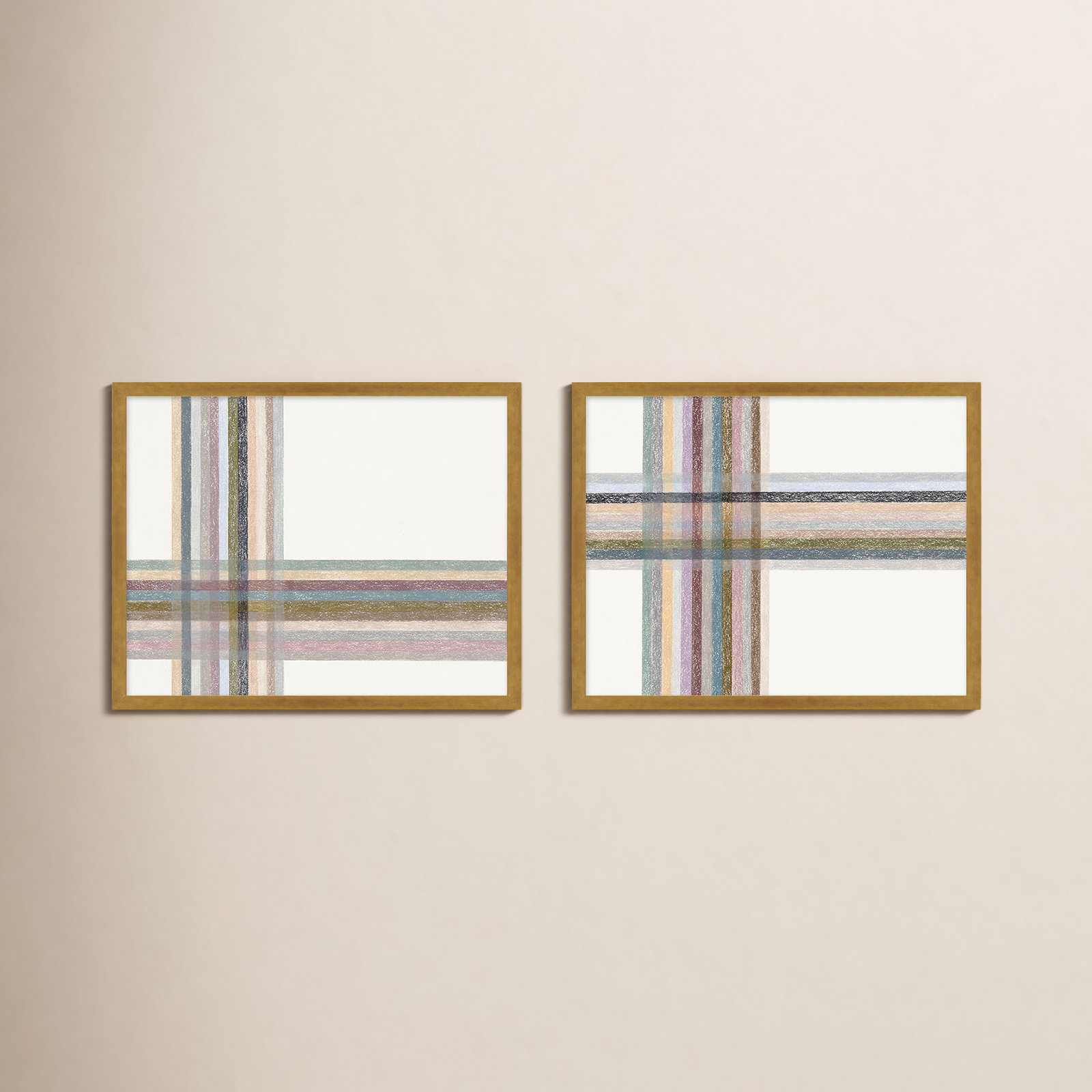 Lagos "Intersections Horizontal" Print, Gold Framed, 20" W x 16" H