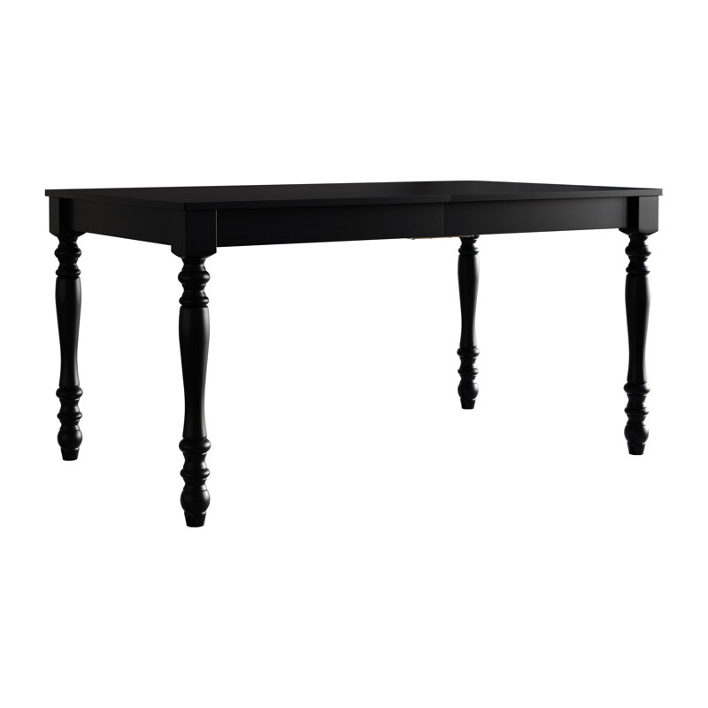 Table à manger 59 po en noir, BLACK
