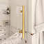 Porte de douche coulissante sans cadre en acier inoxydable H 76 po x l 56 à 60 po-116834920