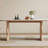 Log Cream Style Solid Wood Dining Table-106445581