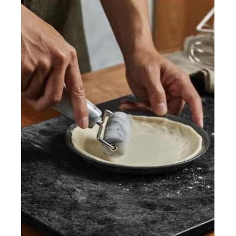 Rouleau à pâtisserie double en marbre