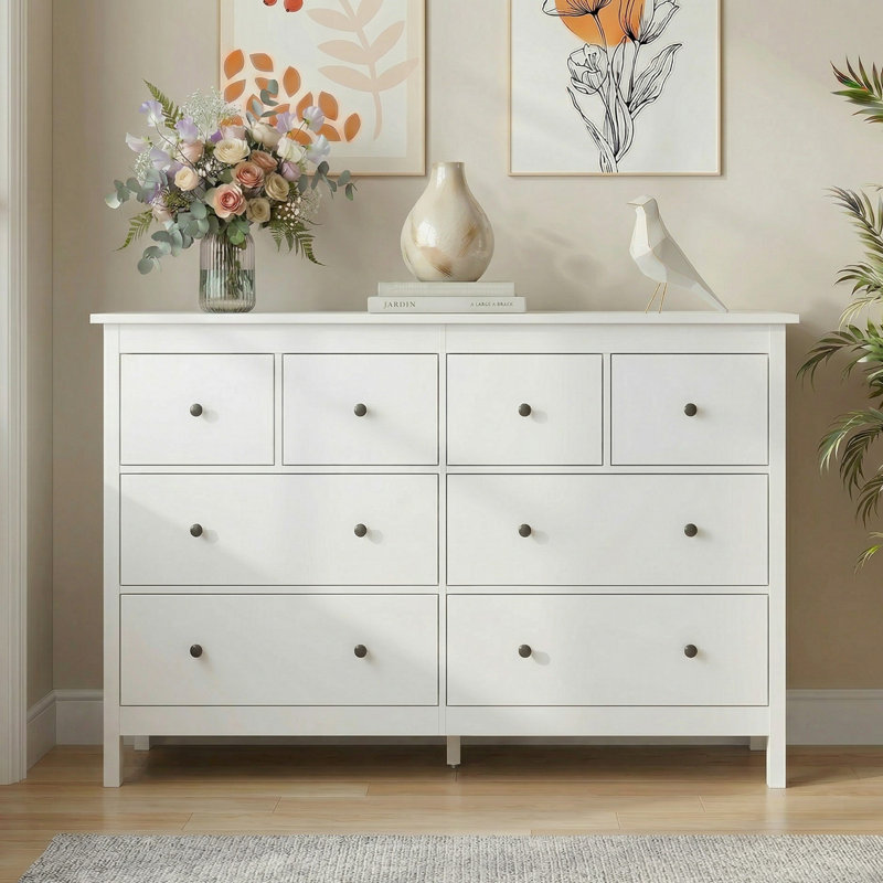 Commode double l 50,4 po Aaditri, Blanc