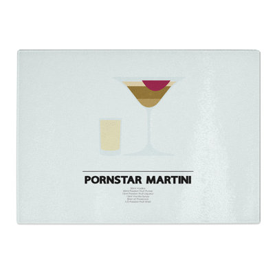 Pornstar Martini Cocktail Chopping Board