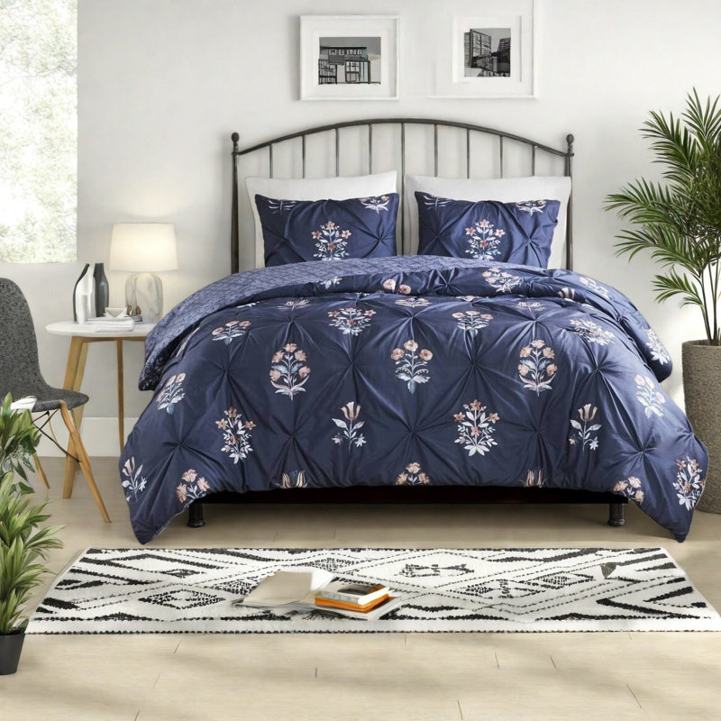 Ensembles de literie très moelleux, style maison de ferme en microfibre Pintuck pour la maison