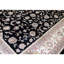 Hand Knotted Wool Area Rug in Black And Ivory