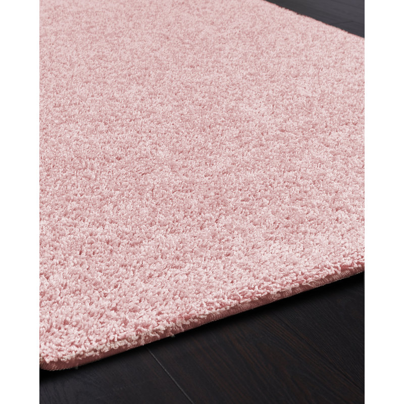 Buddy Teal Curve Bath Mat 50x80cm, 60cm W x 100cm L, Pink