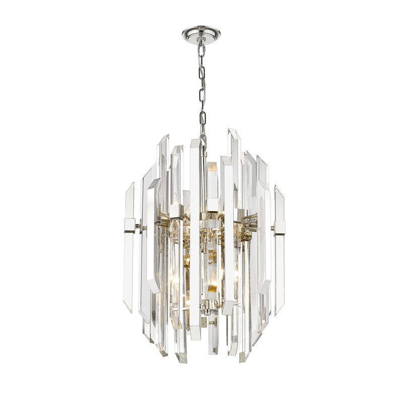 Luminaire suspendu géométrique simple 9 lumières