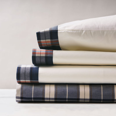 Scout Percale Plaid Sheet Set