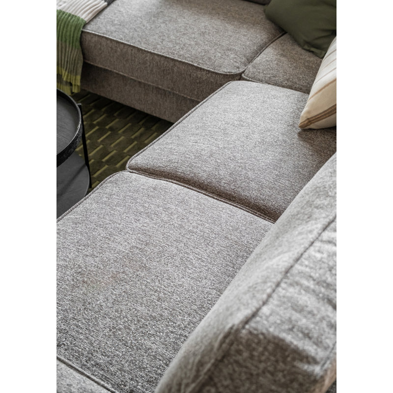 Molly Corner Sofa Bed, Grey/Brown/Blue, Right Hand Facing