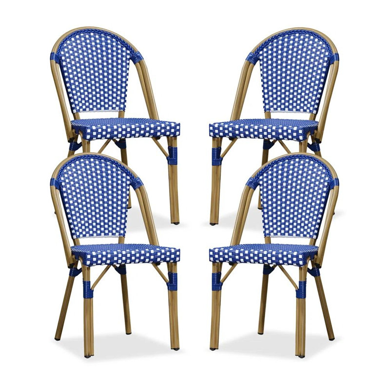 Chaise d'extérieur Ailyah, Bleu