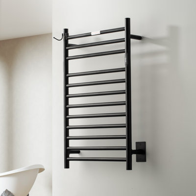Chauffe-serviette électrique 12 bars à fixation murale 3 modes de fonctionnement