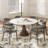 Stone Round Boydton With Solid Wood Dining Chairs For Kitchen/Dining Room-1671642733-1663682359-1663682363