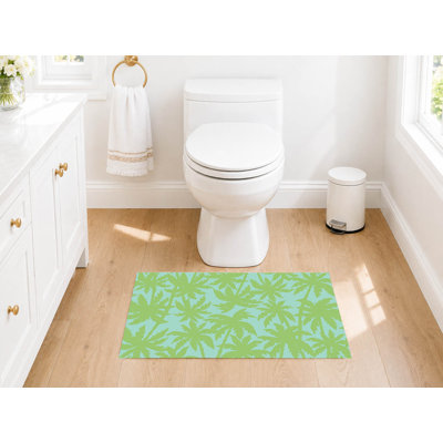 Tapis de toilette rectangulaire antidérapant California Dreaming