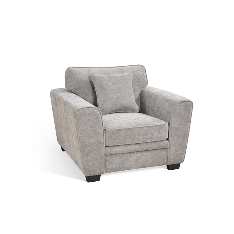Hughey Upholstered Armchair, Grey