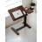 Bedside Table With Wheels - Folding Stand For Laptop And Reading, Adjustable Height Angle, Walnut Finish, Safe Design Wheels, Tilting Function Work, Versatile Accessory