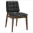 Draper Natural Walnut and Black 5-piece Rectangular Dining Set-1068729850