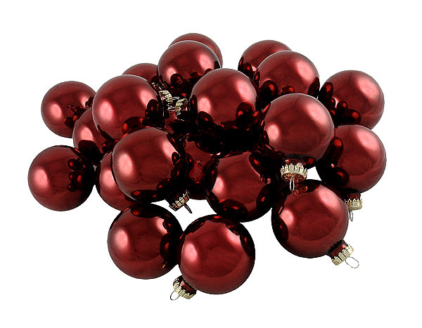 Ornement boule de Noël rose brillant, Rouge écarlate