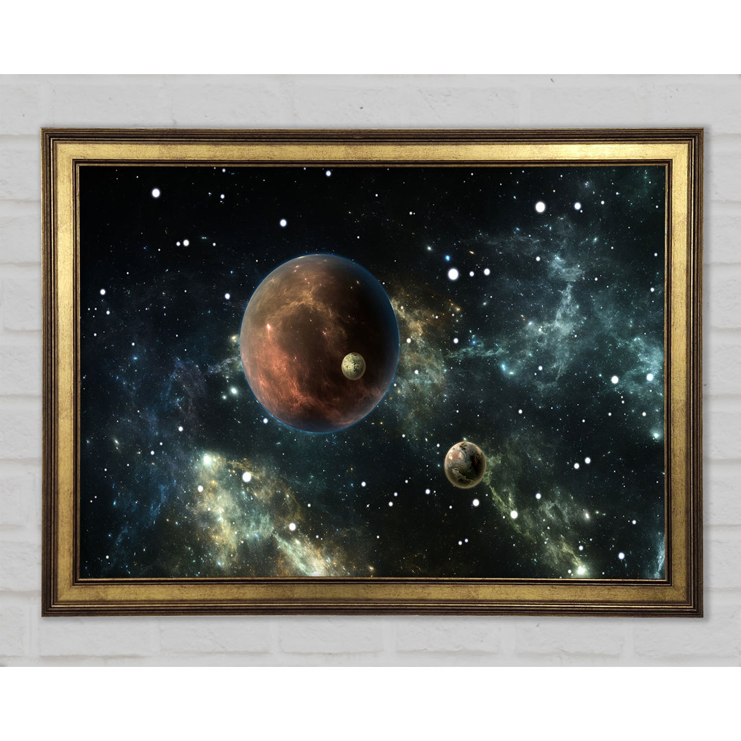 Planets In The Dark Skies - Einzelne Bilderrahmen Kunstdrucke