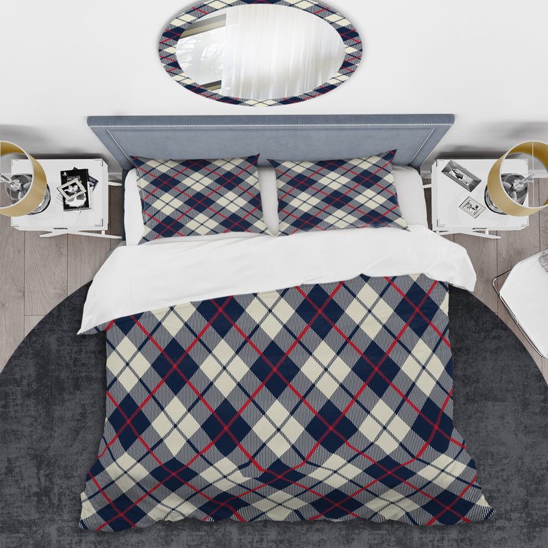 Ensemble de housse de couette en microfibre noir / crème 3 pièces