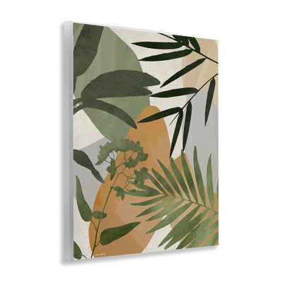 Plaque murale rustique de couleur terre botanique, design par Amber Sterling