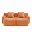 Canapé doux en tissu désossé, conception antidérapante, chaise longue d'assemblage, accoudoirs incurvés, support ergonomique, éponge à haute densité 32D, pour les salons