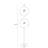 White Iron Free form Floor Lamps