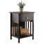 Table de bout en bois massif Gu