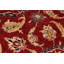 Tapis rouge floral en laine noué à la main 9 pi 1 po x 11 pi 10 po Floral