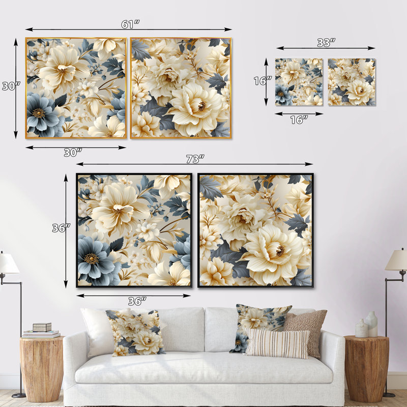 Neo Victorian Fusion - Victorian Fusion, Cadre flottant brun, H 30 po x l 61 po
