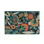 Tapis d'appoint tropical à motifs floraux turquoise de 47 po x 31 po