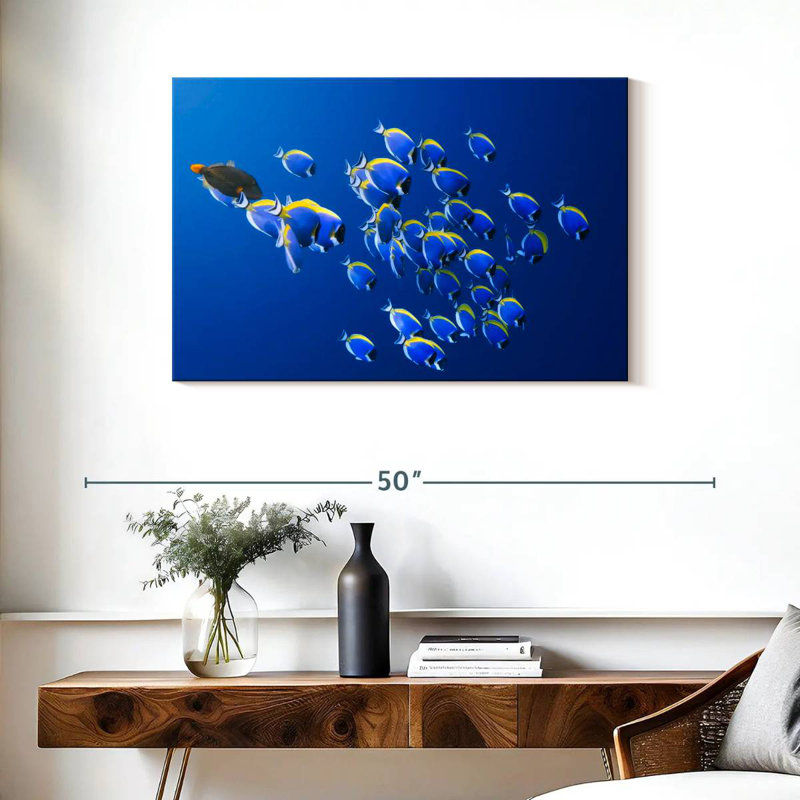 Brampt Underwater Blue Tangs, 24" H x 36" W