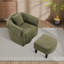 Fauteuil d'appoint pivotant avec repose-pieds en chenille-678825337