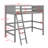 Solid Wood Loft Bed With Ladder