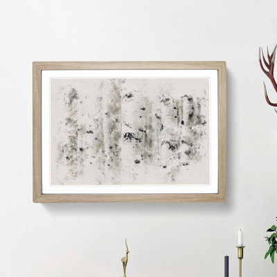 Silver Birch Tree Forest Watercolour - Picture Frame Graphic Art Print