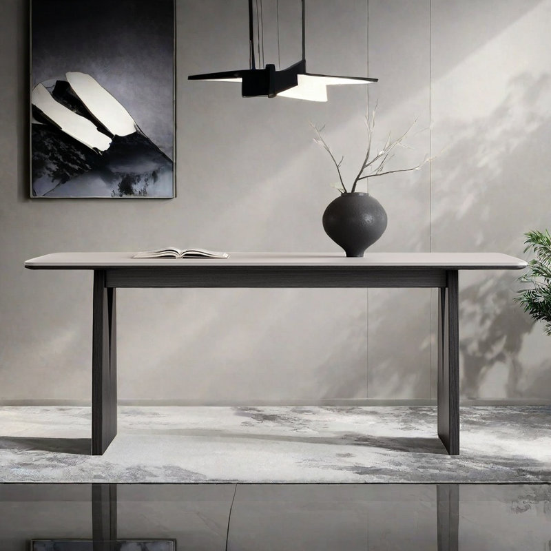 Table de salle à manger française rétro, H 29,52 po x L 55,11 po x l 31,49 po