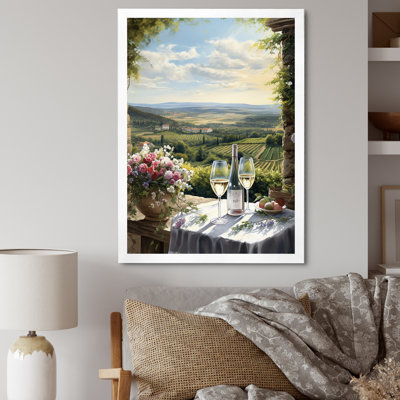 " Vineyard Romantic Charm Landscape "