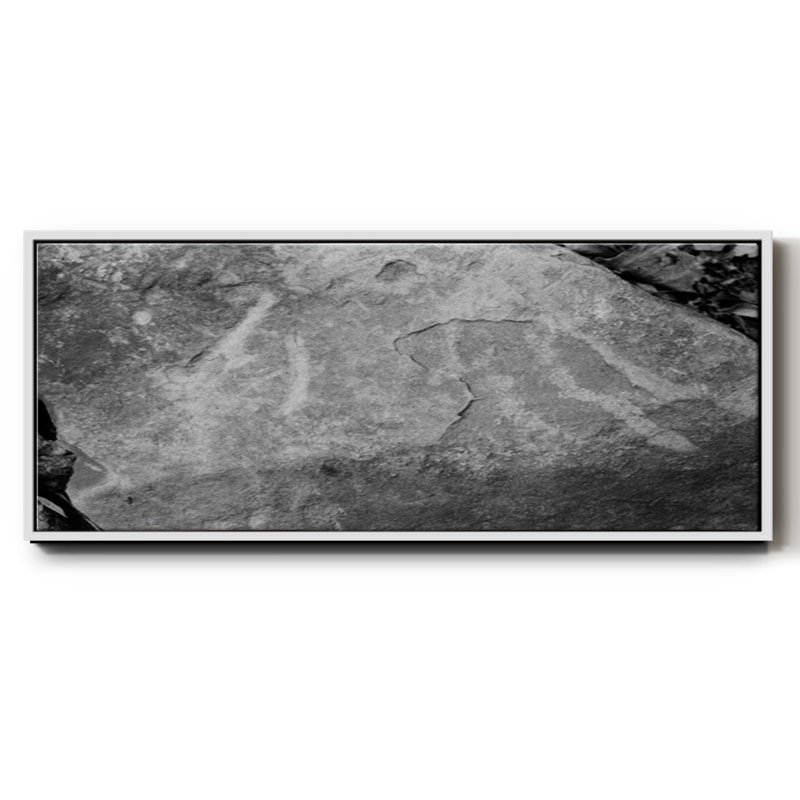 Found Textures XVII- Framed Canvas, 8" H x 20" W