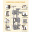 193 cm Cat Tree, Large Cat Tower for Indoor Cats, Multi-Level Cats House Furniture with 2 Platforms, 3 Condos, 7 Scratching Posts, 1 Basket, 3 Caves, Pompoms-1016867275