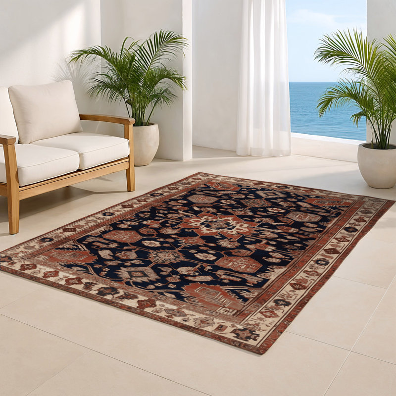 Tapis turc intérieur et extérieur brun, Rectangulaire 2 pi x 3 pi